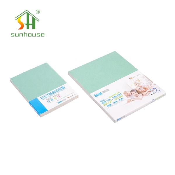 Buy Customized Gypsum Plaster Boards Water Resistant 12mm Thickness at wholesale prices