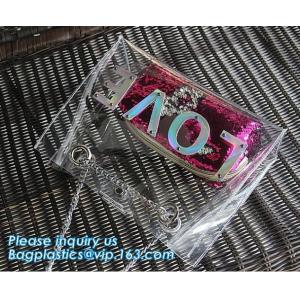 Crossbody Shoulder Messenger Bags Clear PVC Crossbody Bag Waterproof, Shoulder