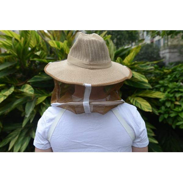 Cowboy Style Brown Color Bee Hats for Beekeepers of Free Size
