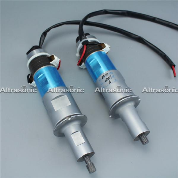Buy 20khz 1500w Ultrasonic Transducer with Titanium Booster and flange for welding equipment at wholesale prices