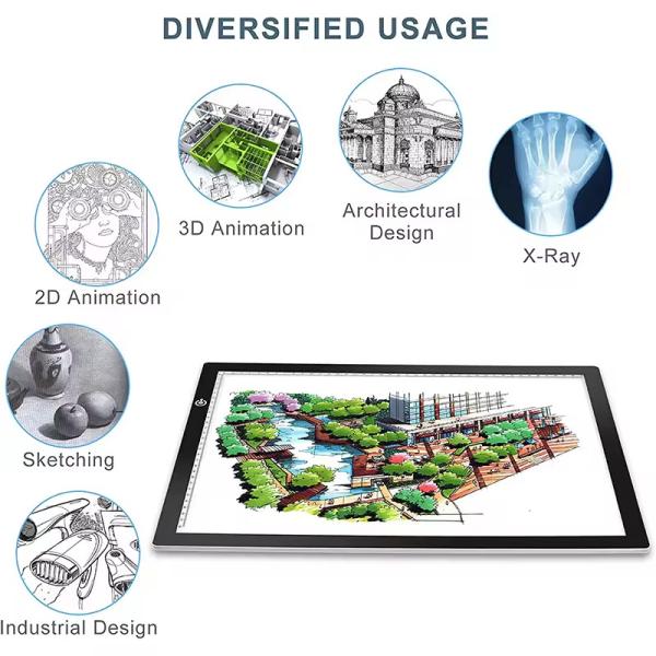 Single Side Display Light Tracing Pad LED Adverting Lightbox Drawing Board For