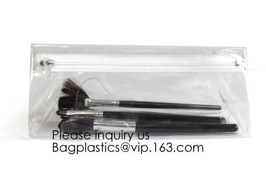 Waterproof Matte Sliding Zipper Pvc Eva Bag With Logo Printing,Eco-friendly Heat Seal Frosted EVA Cosmetic Bags With Sna