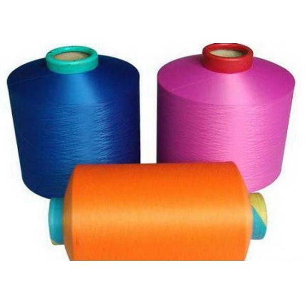 Dyed Color Polyester DTY Yarn , Low Elastic Polyester Texturised Yarn 150D / 48F