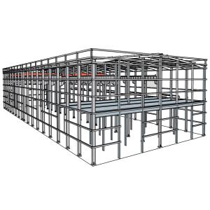 Bolt Connection Galvanized Prefabricated Steel Structures Warehouse Aws D1.1
