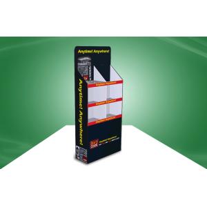 Customized Black Dinnerware Cardboard Free Standing Display Units 350gsm