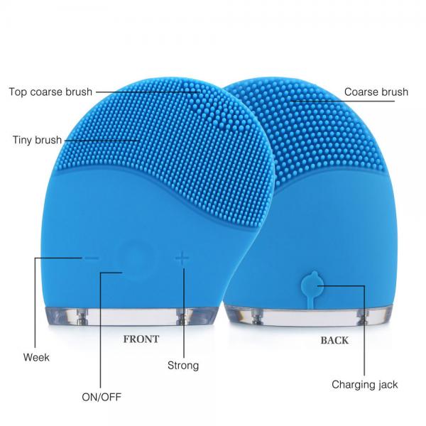 Sonic Rechargeable Facial Cleansing Brush Makeup Remove Cleanser