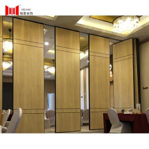 Acoustic Folding Wooden Partition Wall Collapsible Sliding Room Dividers