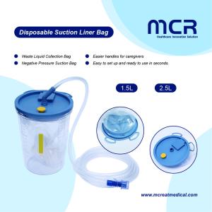 Disposable Suction Liner Bag and Canister With Solidifier