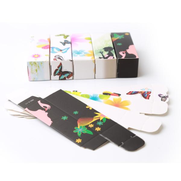 350g white cardboard Lipstick tube color box packaging Four-color printing cosmetic package