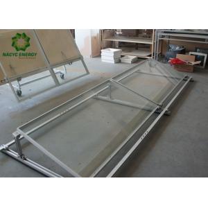 No Penetration Solar Bracket Aluminum Structure Rooftop Ballasted Solar Mounting
