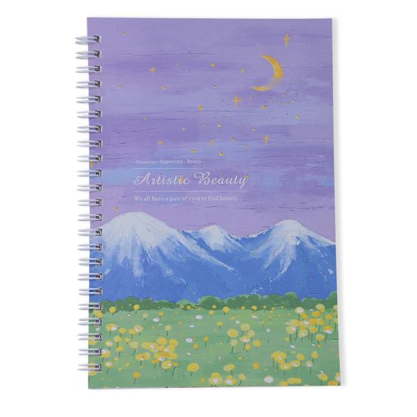 3D Printing Cover School Note Book for Student Spiral Binding 4 Colors Customized Design