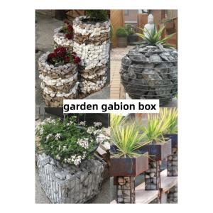 100*100*100 Aperture Garden Gabion Cage Decorative Welded Mesh Box with