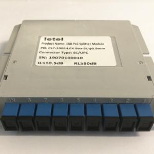 1X8 PLUG-IN TYPE FIBER OPTICAL PLC SPLITTER Low PDL High-reliability