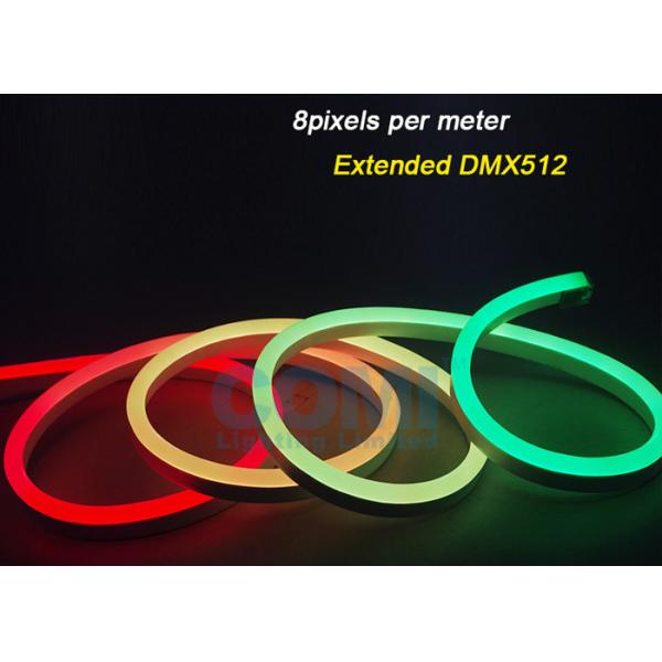 Buy WS2812 Programmable Dome DMX Digital Pixel LED Neon Strip 12W / M 60LEDs / m at wholesale prices
