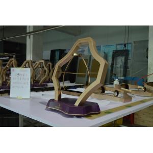 Golden Visual Merchandising Displays Aluminum for Wine Showing / Retail Space