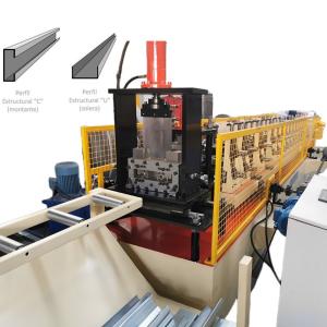C U Stud Track Drywall Roll Forming Machine 40mm-200mm Metalcon