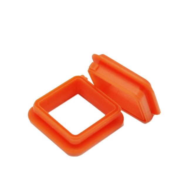 Orange Nbr Rubber Gasket Heat Resistant Material