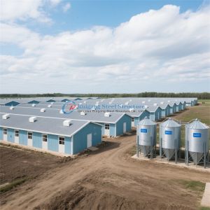 Quality Metal Steel Structure Frame Broiler Farm/Poultry House/Broiler House/Chicken House for sale