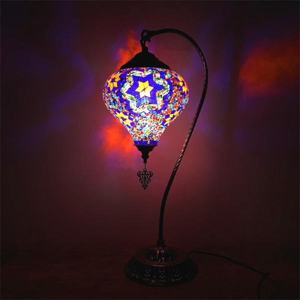 Turkish mosaic table Lamp vintage art deco bedside led lamp(WH-VTB-14)