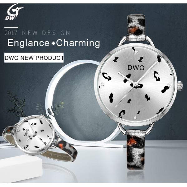 Ladies Leather Strap Pc21s Seiko Alloy Quartz Watch Japanese Movement