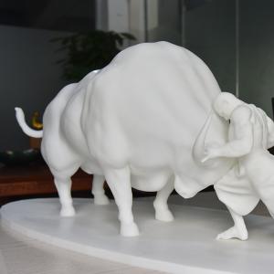 Industrial Bull Resin SLA 3D Printing Service With Painted
