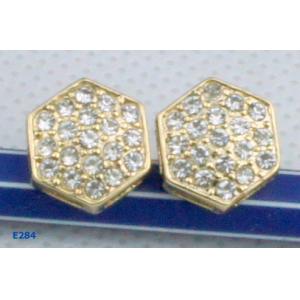 2012 fashion zirconia stud earrings with crystals with new design