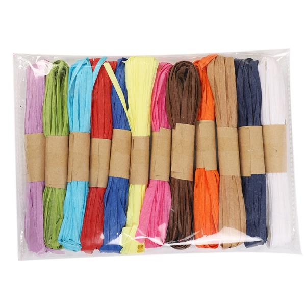 Eco Friendly 10m Paper Rope Dark Blue Twisted Raffia Cord ISO9001