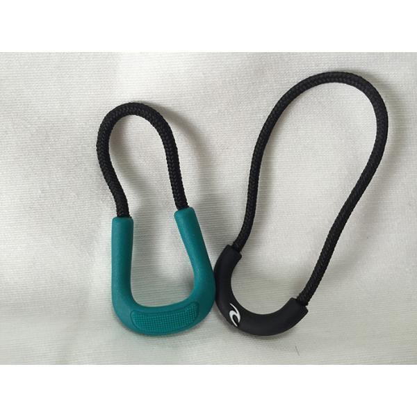 Buy Unique U Shape Zip Fastener Puller , Promotional Zipper Pulls With String at wholesale prices