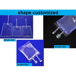 Medical Grade Empty Sterile Iv Bags 250ml Single Tube Disposable
