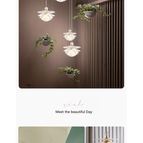 Denmark Designer Glass Pine Cones Pendant Light Modern Acrylic Hanging Lamps(WH-GP-179)