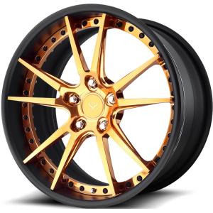 Chevrolet Camaro 2PC Forged Rims Black Barrel Polished 20X10 20x11 Golden Face