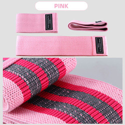 Pilates Custom Printed Fabric Resistance Bands Glute Gym Polyester Latex