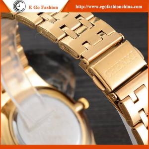 055A Full Gold Watch for Man Unisex Watches Stainless Steel Quartz Watch Analog