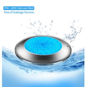 Stainless Steel Underwater Pool Lights , RGB Inground Swimming Pool Light