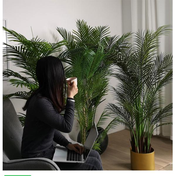 Customized Simulation 140cm Artificial Bamboo Areca Palm For Decoration