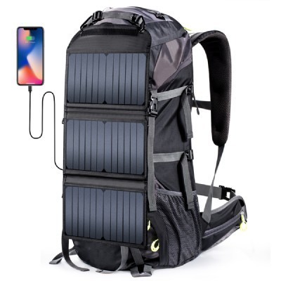 Buy Monocrystalline 20W Solar System Backpack 68L With Solar Panels Charger at wholesale prices