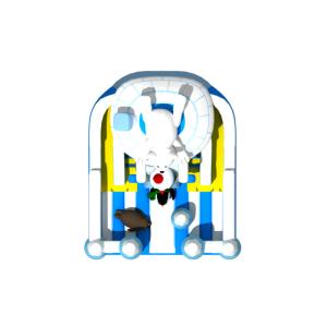 Ice And Snow Animals Themed 8x8x5.7m commercial inflatable slide