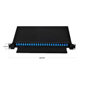 Single Mode Fiber Optic enclosure , SC / FC Patch Panel For Fiber Optic Cables