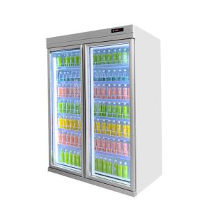 Swing Glass Door Visicooler Beverage Fridge With Digital Controller