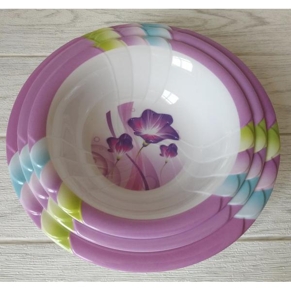 Buy OEM ODM Round Melamine Soup Plate with Customized Logo Acceptable at wholesale prices