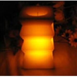 China 100% paraffin LED unscented craft pillar candle with printed box on sale