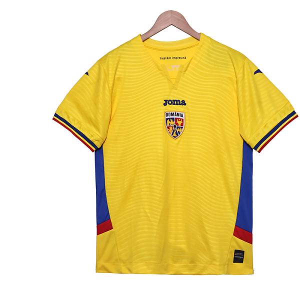Buy Romania 2025-2026 Home Fan Edition Football Jersey Group Customization at wholesale prices