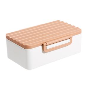 Square Thermal Plastic Lunch Boxes Bowl Set Heat Insulated