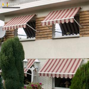 Outdoor Aluminium Remote Control Patio Awning Heavy Duty Drop Arm Window Awnings