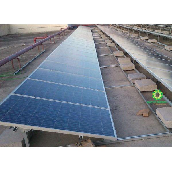 Customized Aluminum Structure Solar Panel Flat Roof Mounting Brackets