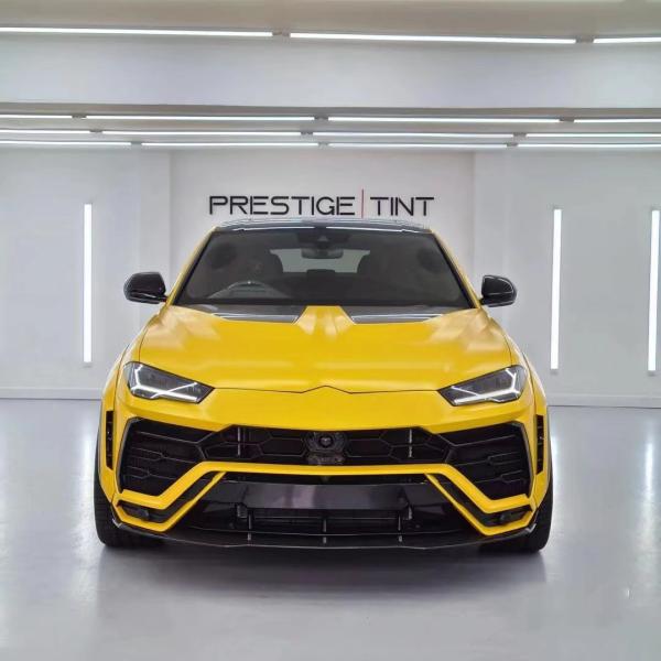 1016 Style Lamborghini Body Kit Urus Carbon Fiber Front Lip Diffuser Spoiler Hood White