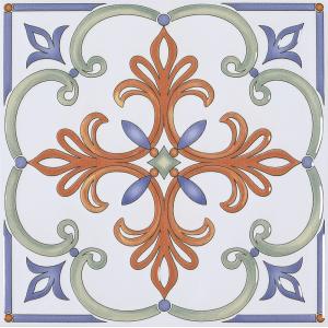 White and Red Ceramic Rustic Tile 20x20cm Non-Slip