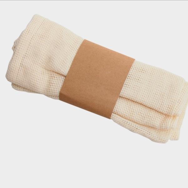 Buy OEM Compostable Washable Mesh Organic Cotton Reusable Produce Bags at wholesale prices