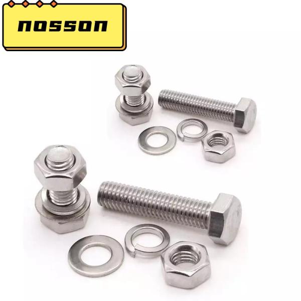 ZINC Finish ANSI/ASME Standard Stainless Steel Half Thread Hex Bolt for Heavy Duty Applications