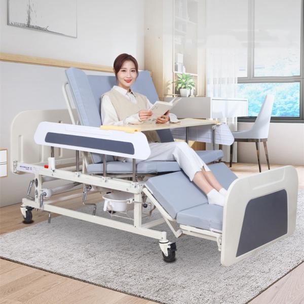 Buy Adjustable Multifunctional Manual Hospital Bed With Rails at wholesale prices